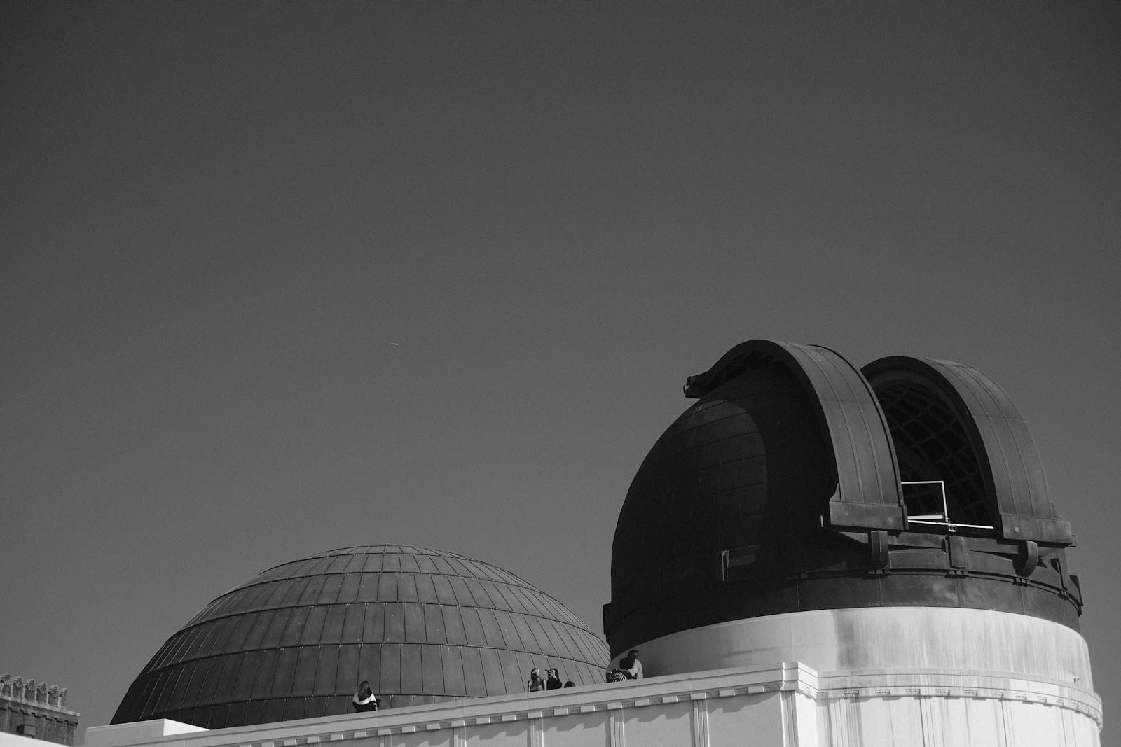 grayscale photo of dome building